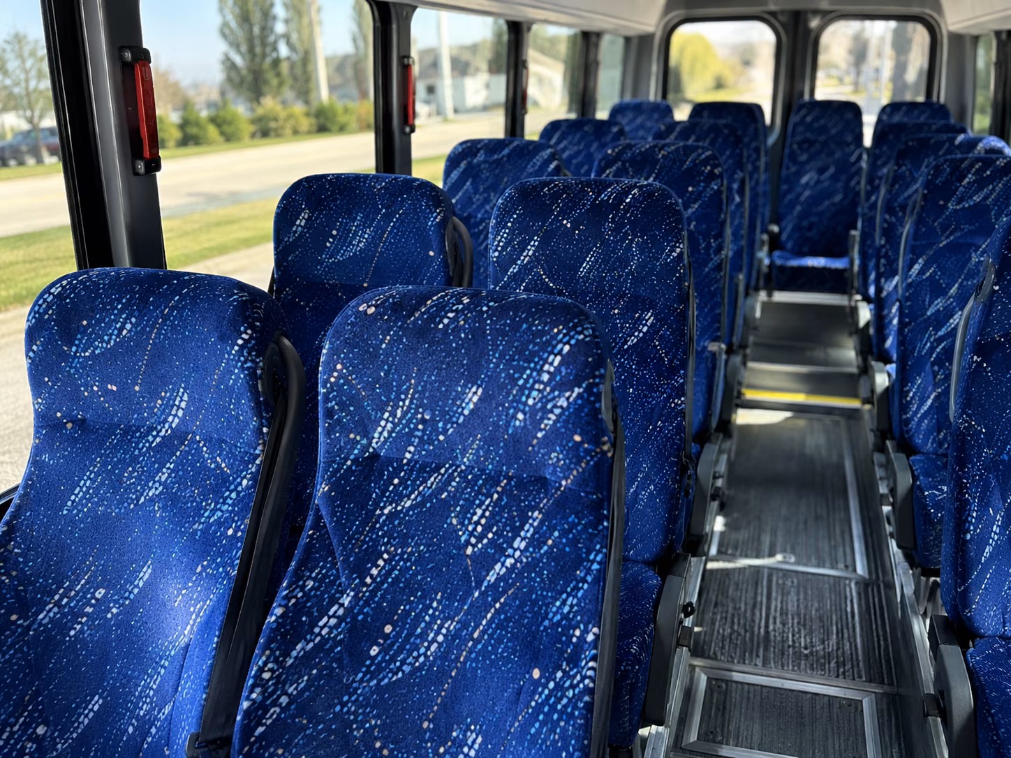 lodi 15 passenger minibus inside