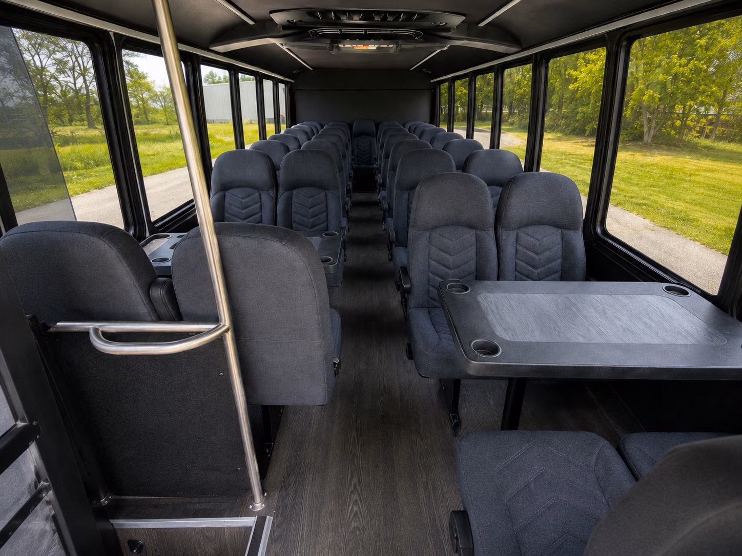lodi 18 passenger minibus inside