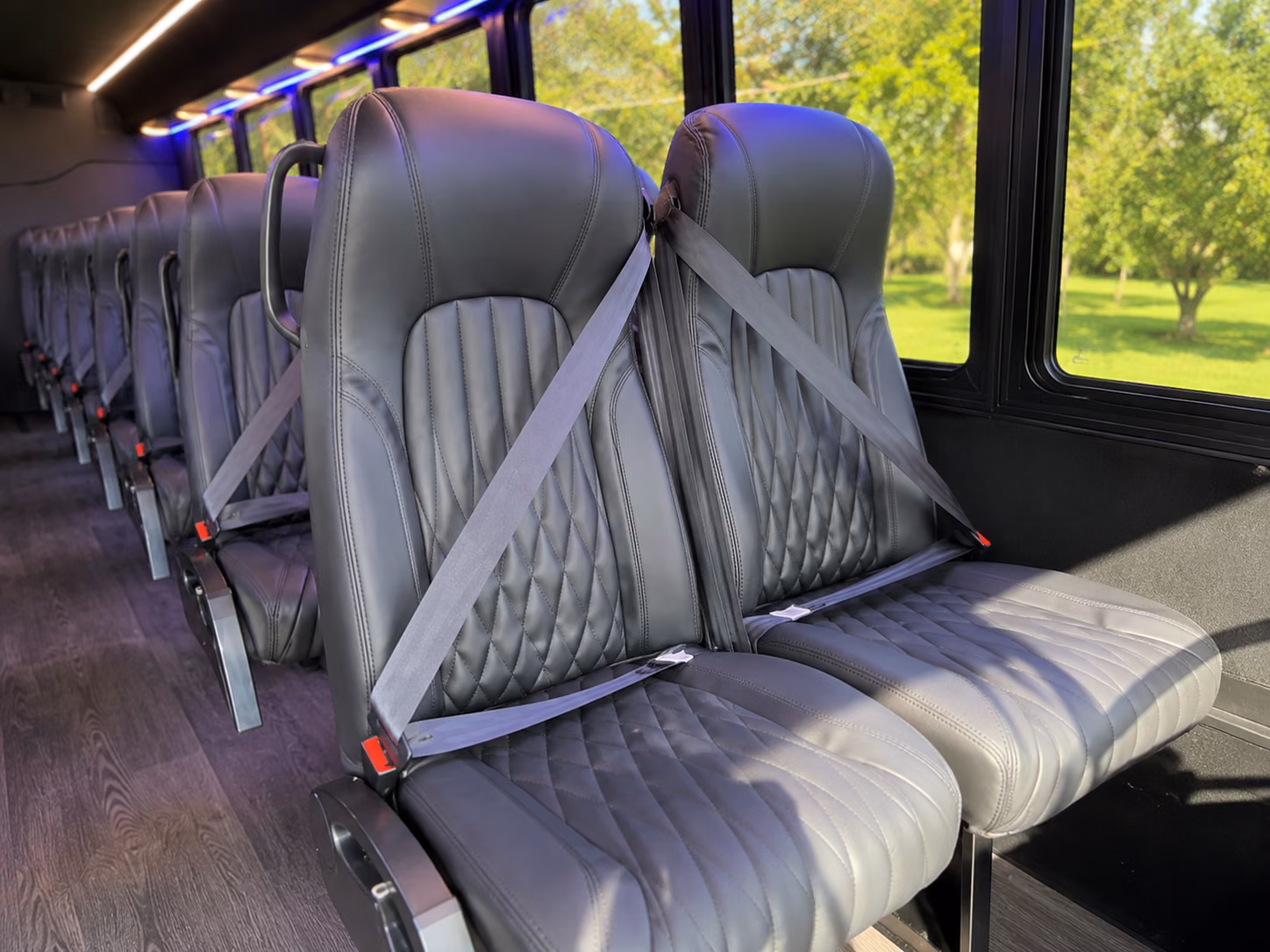 lodi 20 passenger minibus inside