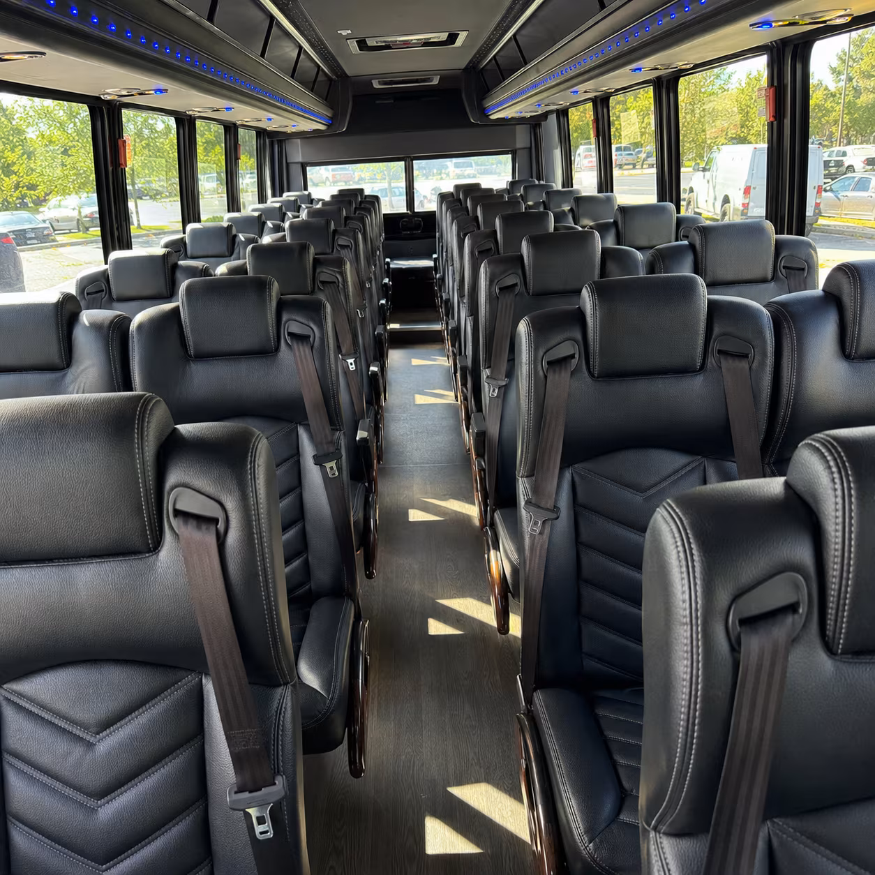 lodi 25 passenger minibus inside