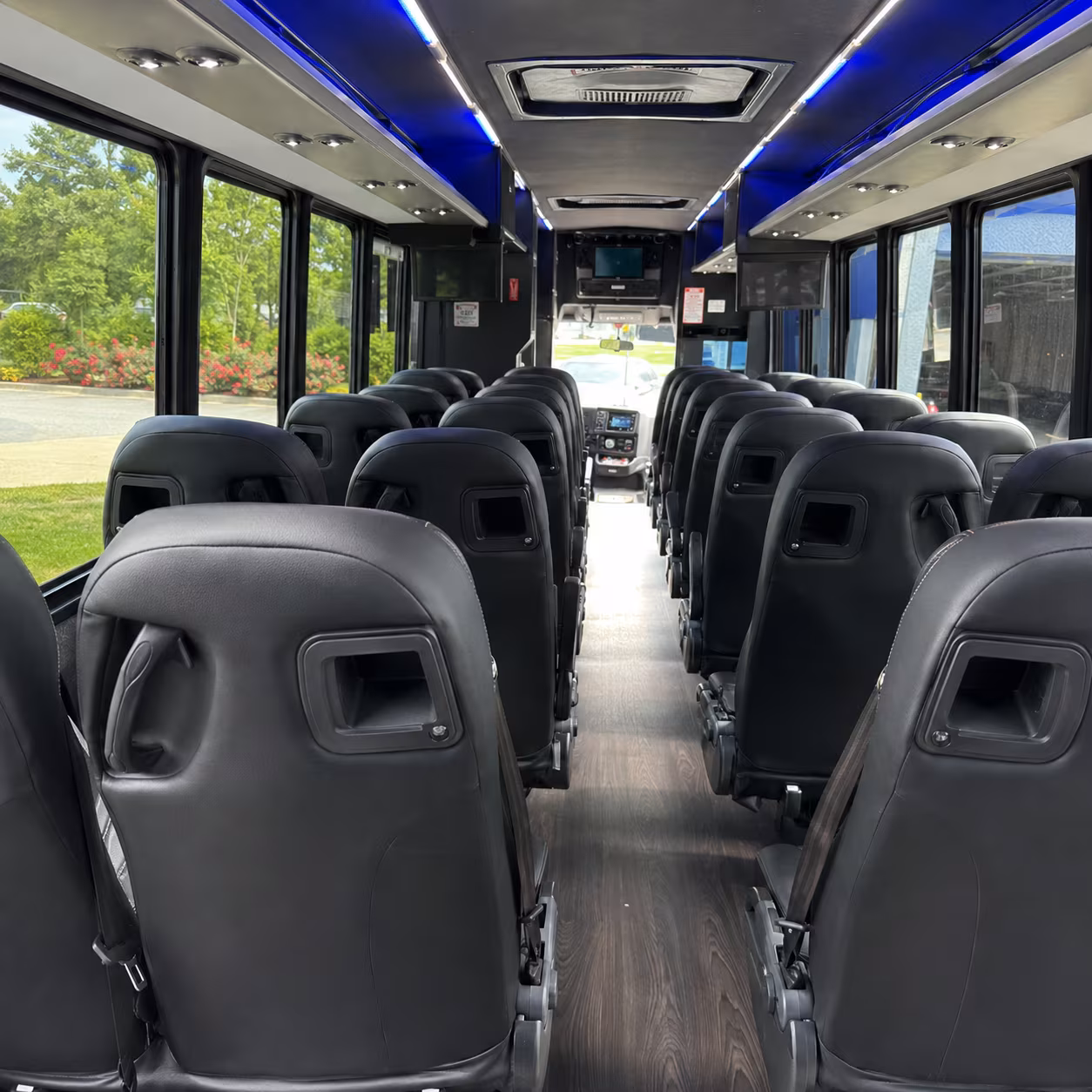 lodi 25 passenger minibus interior