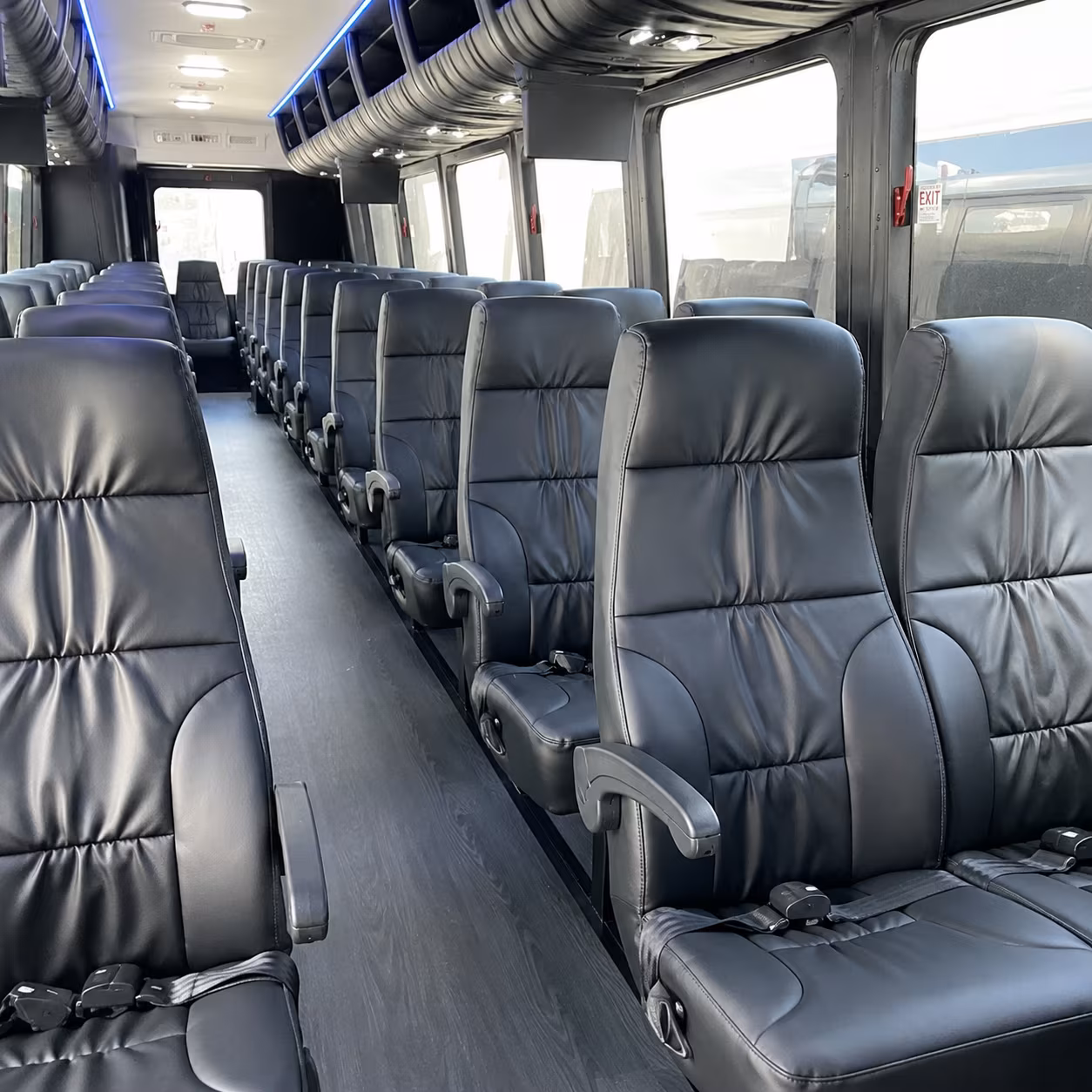 lodi 35 passenger minibus interior
