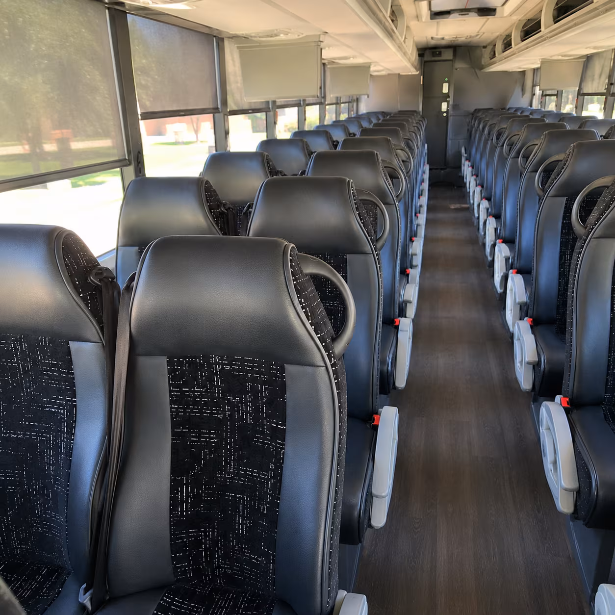lodi 56 passenger charter bus interior