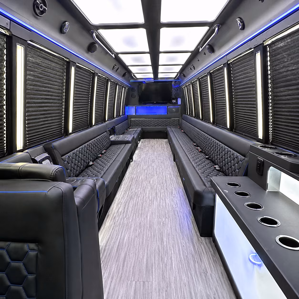 lodi party bus rental interior